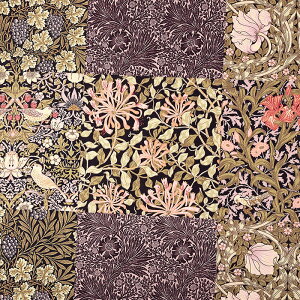 V&A Fabric Collection Morris Mosaic V[`O 50cmP | ؔ ؂蔄 n z zn Rbg100 EBAX t[ A  ԕ  n n CMX BNgA&A