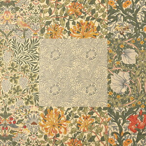 V&A Fabric Collection Morris Mosaic V[`O 50cmP | ؔ ؂蔄 n z zn Rbg100 EBAX t[ A  ԕ  n n CMX BNgA&A
