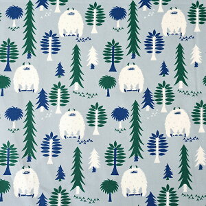 kippis Jeti イエティ オックス 50cm カットクロス | 生地 布 布地 はぎれ カット布 キッピス かわいい UMA 未確認生物 モンスター ユニーク 北欧調 フィンランド 普通地 丈夫 北欧テイスト 北欧風