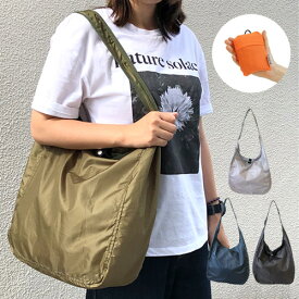 パッカブルワンショルダーバッグ ET【完成品】 | エコバッグ 買い物バッグ 買い物袋 肩掛け 折りたたみ 薄い 軽い 無地 携帯 コンパクト 男女兼用 おしゃれ