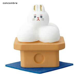 コンパクト 月しっぽうさぎ団子 │ 小物 置物 飾り マスコット オブジェ インテリア雑貨 ミニチュア 玄関飾り 省スペース かわいい デコレ