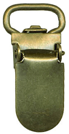 サスペンダー金具 10mm用　アンティークゴールド (4個入)　AK-11-10AG　(メール便可)