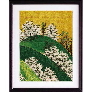 【送料無料】 オリムパス 刺しゅうキット 日本の美名作選 吉野山図屏風より 7187 (取り寄せ品) (メール便可)