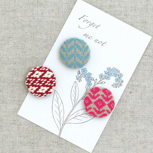 オリムパス 刺しゅうキット こぎんのキット くるみボタン「お花」 こぎん刺し koginn ハンドメイド 手作りキット コングレス こぎん糸 ししゅう 刺繍 shishu こぎん56 (取り寄せ品) (メール