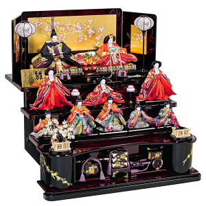 雛人形 ひな人形 お雛様 おひなさま かわいい 手作り 2025年 新作 秀光 限定品 送料無料 コンパクト ミニ 初節句 ひな祭り 段 三段 十人 10人 買得 お得 人気 ランキング A3569