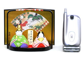 【雛人形】【E453】平安内裏雛飾り（手提げ盆のり）　陶器の雛人形飾り♪【ひな人形】【新作】【秀光】【限定品】【楽ギフ_のし】【楽ギフ_のし宛書】