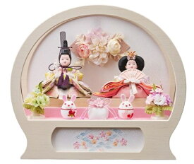 雛人形 ひな人形 お雛様 おひなさま かわいい 手作り 新作 秀光 限定品 送料無料 コンパクト ミニ 初節句 ひな祭り 二人 2人 親王飾り アクリル ケース 桜 さくら うさぎ 男雛 女雛 買得 お得 人気 ランキング P87311