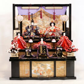雛人形 ひな人形 お雛様 おひなさま かわいい 手作り 年 新作 秀光 限定品 送料無料 コンパクト ミニ 初節句 ひな祭り 段 三段 五人 5人 買得 お得 人気 ランキング P85101