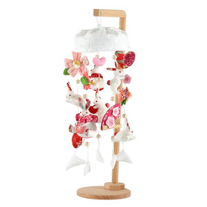 雛人形 ひな人形 お雛様 おひなさま かわいい 手作り 2025年 新作 秀光 限定品 コンパクト ミニ 吊るし 贈答品 プレゼント 脇飾り 兎 うさぎ パール ピンク 買得 お得 人気 ランキング P86601