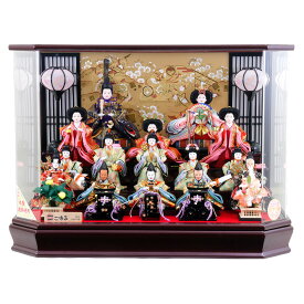 雛人形 ひな人形 お雛様 おひなさま かわいい 手作り 年 新作 秀光 限定品 送料無料 コンパクト ミニ 初節句 ひな祭り 十五人 15人 アクリル ケース 男雛 女雛 買得 お得 人気 ランキング P88303