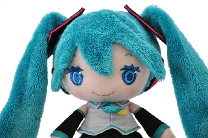 楽天市場 N1 ぬいぐるみ 初音ミク いつも一緒にいられちゃう バーチャルアイドル 初音ミク のキュートなぬいぐるみ 秀光人形工房