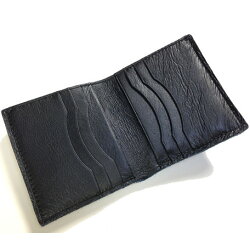 【フィンランドエルク二つ折り財布】【カラー:ネイビー】