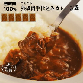 熟成肉カレー 熟成肉100％ 5パック 黒毛和牛 ハラミ 熟成肉100％ ギフト bbq こだわりカレー