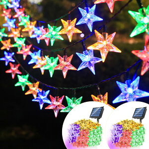 イルミネーション バブル スター ライト 星 led ソーラーライト 自動点灯 光センサー 太陽光 充電 飾り 壁 装飾 屋外 オーナメント かわいい クリスマス ツリー デコレーション 子供 窓 庭 部