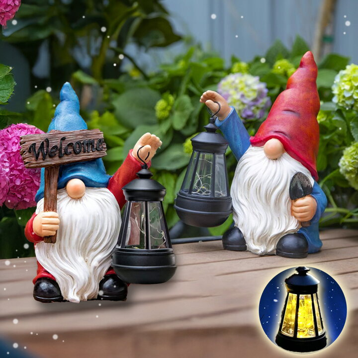 楽天市場】ガーデンオブジェ こびと 小人 ソーラーライト 妖精 精霊 庭  