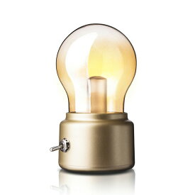 ナイトライト レトロ風 電球型 バルブランプ テーブルライト おしゃれ テーブルランプ かわいい 暖色 LED ベッドサイドランプ インテリアライト 白熱電球