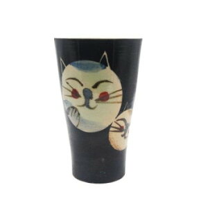 M1604 �r�A�J�b�v L Couple Cats Black �a�H��y���������z