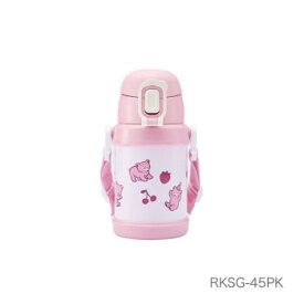 ReachWil魔法瓶　ぷかぷかクマ　ストローキッズボトル450ml　ピンク　RKSG-45PK【送料無料】
