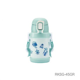 ReachWil魔法瓶　ころころワニ　ストローキッズボトル450ml　グリーン　RKSG-45GR【送料無料】