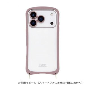i.Color iPhone17Pro��p�w�ʌ^�P�[�X Cacao/�J�J�I iP25-63P-ICSH05�y���������z