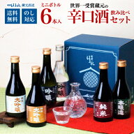 ＼最大800円OFF！まとめ買いクーポンCP 3/11 09:59まで／【6本入り】辛口日本酒 飲み比べセット 300ml ×…