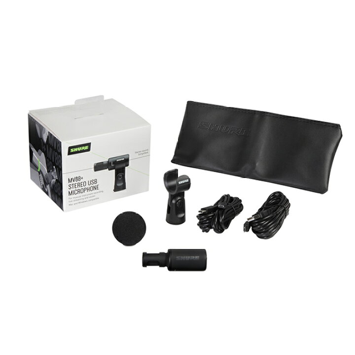 楽天市場】【国内正規品/メーカー保証2年】SHURE シュア MV88+ステレオ 