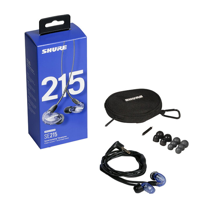 楽天市場】SHURE SE215 高遮音性イヤホン (有線タイプ) カナル型  