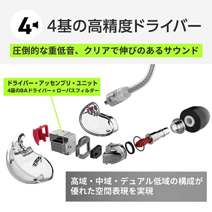 楽天市場】【10%OFFクーポン配布中】SHURE SE846 高遮音性イヤホン 