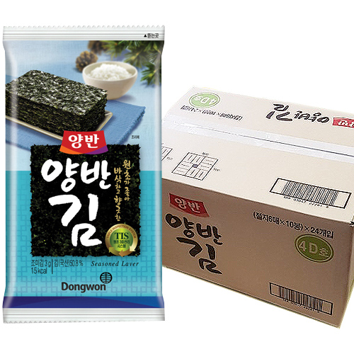 送料無料 DONGWON 開店祝い ヤンバン 海苔 8切8枚 192袋 韓国 食品 食材 お弁当用 人気 おすすめ おつまみ ご飯のお供 味付海苔 料理 おかず ふりかけ のり
