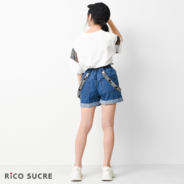 楽天市場 送料無料 1点のみメール便対象 サス付デニムショートパンツ ボトムス 半ズボン 子供服 女の子 小学生 中学生 ファッション ガールズ キッズ ジュニア 韓国子供服 大人っぽい 夏 涼しいダンス 130cm 140cm 150cm 160cm 165cm Shushu Petit