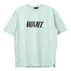 【セール】【2点までメール便対象】WANTロゴプリントTシャツ トップス カットソー 半袖 ゆったり 夏 涼しい 子供服 男の子 小学生 中学生 ファッション キッズ ジュニア 韓国 大人っぽい ダンス 120cm 130cm 140cm 150cm 160cm【目玉】