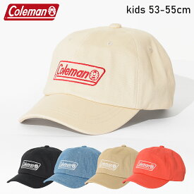 【セール】【メール便不可】Coleman キッズベーシックツイルキャップ 帽子 キャンプ アウトドア 子供服 男の子 女の子 ユニセックス 小学生 中学生 ファッション キッズ ジュニア【1111】