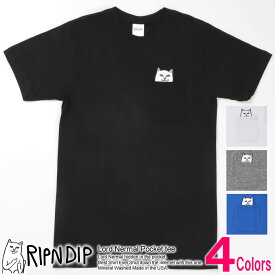 送料無料！ RIPNDIP(リップンディップ) LORD NERMAL 半袖 ポケット Tシャツお買い物マラソン 最大 ポイント 24倍 ! ラッピング 無料! あす楽 3980円以上 送料無料 ! メンズ かっこいい プレゼント ギフト にも! 秋物 新作 入荷!