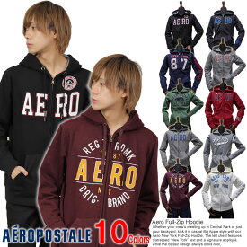 エアロポステール メンズ 中厚 フルジップ パーカー パーカ AEROPOSTALE FULL-ZIP HOODIE 10色 あす楽 3980円以上 送料無料 ! メンズ かっこいい ギフト にも! 大きいサイズ あり! 秋物 春物 新作 入荷! プレゼント にも!