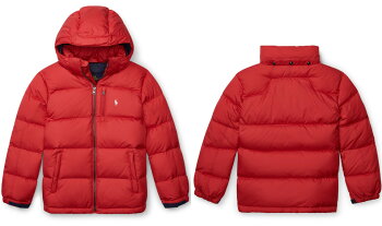 ■送料無料!(フード取り外し可能)ポロ・ラルフローレンボーイズダウンジャケットQuiltedRipstopDownJacket4色POLORALPHLAURENあす楽10800円以上送料無料!メンズかっこいいギフトにも!大きいサイズあり!ラッピング無料!秋冬新作も続々入荷中〜!