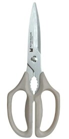 ムテキバサミ グレー 左右兼用【日本製】岐阜県関市 ギザ刃【食洗器対応】キッチンハサミ