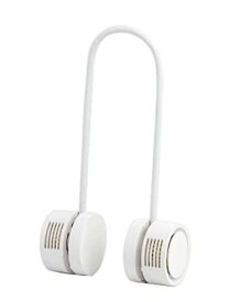 ネックファン 羽なし 首かけ扇風機 軽量 静音 折りたたみ式 巻けるタイプ 3段階風量 USB充電式 携帯用 ハンズフリー DANSOON ROLLING 正規品 ホワイト