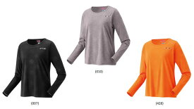 【レビュー投稿やLINE追加でクーポンGET】ヨネックス バドミントン ウェア YONEX WOMEN ロングスリーブTシャツ 16815 2025SS 2025春夏カタログ商品
