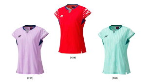 【レビュー投稿やLINE追加でクーポンGET】ヨネックス バドミントン ウェア YONEX WOMEN ゲームシャツ 20860 中国代表着用モデル 2025-26FW 2025-26秋冬カタログ商品