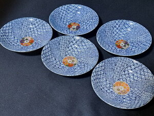 【九谷焼】 5.2号小鉢揃(小鉢、中鉢、お客様用 お皿 セット) 金花詰