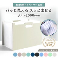 【整理収納アドバイザー監修】2000枚収納 【選べる2タイプ/10カラー】 ファイル 書類ケース 書類収納ボッ…