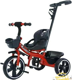 【全品2点で5%OFF】三輪車 押し車 かじ付 子供用三輪車 手押し棒 2歳から7歳まで 折りたたみ 手押し棒付き 軽量 フォームホイール付き 手押し棒付き 折りたたみ ハンドル 組立簡単 バイク