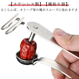 【全品5%ポイント】種取り 器 ステンレス製 オリーブ チェリーピッター サクランボ さくらんぼの種取り器 梅の種取り器 核除去 たね取り 種とり チェリーの種【最新型】