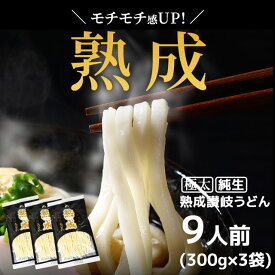 1000円ポッキリ 送料無料 しあわせ製麺 うどん 900g (300gx3袋) 讃岐うどん 純生 24時間熟成 太麺 うどん プレゼントお取り寄せ グルメ 製造直売・直送 jukuseiudon9