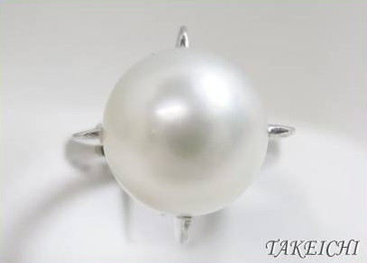 プラチナ 指輪 真珠 【SALE／56%OFF】 プレゼント 記念 Ｐｔ９００ 中古 リング い出のひと時に とびきりのおしゃれを 9.5号 “ｓ22833 指輪■ホワイトパール