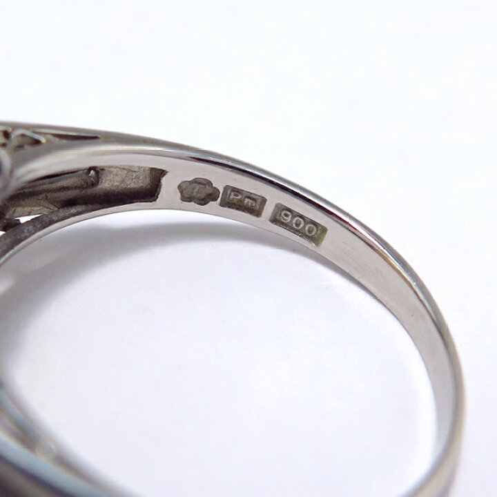 楽天市場】PM900 プラチナ 指輪 リング オパール2.670ct ダイヤモンド  