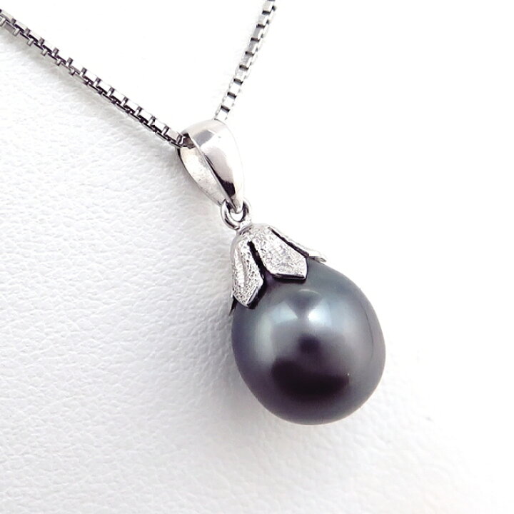 楽天市場】Pt850/Pt900☆プラチナ ネックレス ブラックパール径9mm 6月  