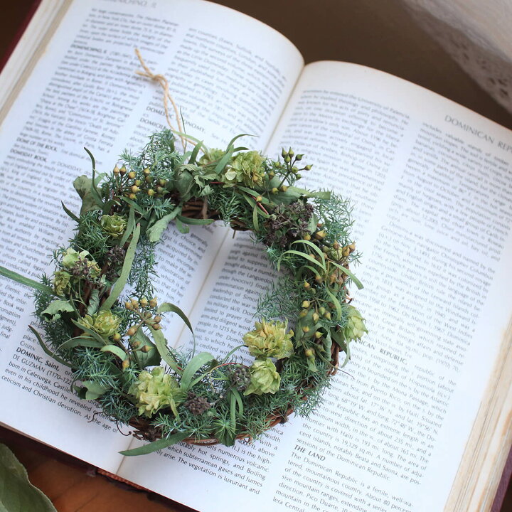 楽天市場】花七曜のセミオーダーリース ◇ ドライフラワー ◇ ピンク  