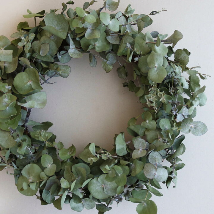 楽天市場】【約直径34cm】大きなユーカリのリース ＊ ユーカリだけの  