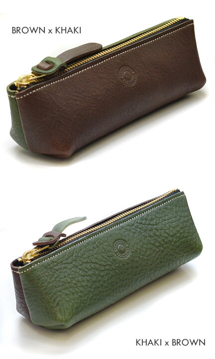 楽天市場 ペンケース シンプル おしゃれ 大容量 革 かわいい ブランド Cross Roads クロスロード 送料無料 ダブル フェイス ペンケース 筆箱 筆記用具 高校生 大学生 社会人 日本製 国産 ペン入れ 文房具 レザー 本革 牛革 革物通販 財布 バッグのサイド７